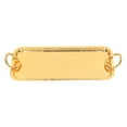 thumbnail image 1 of Rectangular Tea Cup Tray Gold Fruit Food Storage Tray with Circle Handle for Wedding Party, 1 of 5