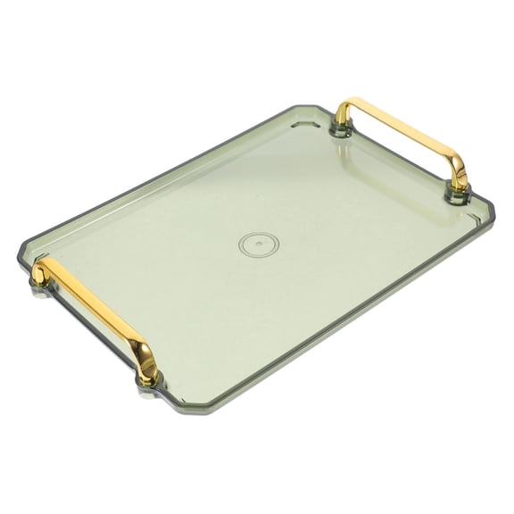 Rectangular Tea Snack Food Serving Tray Nonslip Bottom Material for Parties Toilet lid tray(30.5*21.8*1.8cm）