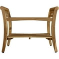 thumbnail image 1 of Rectangular Teak Shower Bench with Shelf and Handles in NaturalFinish, 1 of 2