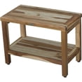 thumbnail image 1 of Rectangular Teak Shower Bench with Shelf in Natural Finish, 1 of 1