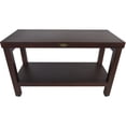 thumbnail image 1 of Rectangular Teak Shower Stool or Bench with Shelf in Brown Finish, 1 of 3