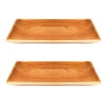 thumbnail image 1 of Rectangular Teak Wood Plate - Regular 2-Pack, 1 of 4