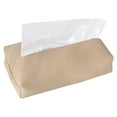 thumbnail image 1 of Rectangular Tissue Box Cover, Leather Tissue Box Holder, Tissue Box Organizer for Home, Car, Hotel, 20*11*5cmBeige, 1 of 4