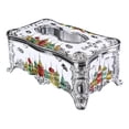 thumbnail image 1 of Rectangular Tissue Box Luxurious Napkin-Holder Paper-Case Dispenser Elegant Castle-Decorative Facial-Tissue Box Holder, 1 of 8