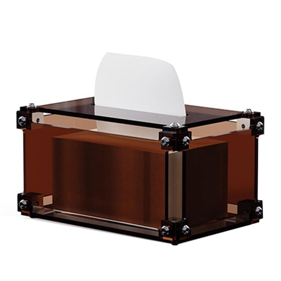 Rectangular Tissue Box Nordic Style Transparent Acrylic Living Room Tissue Holder Decorative Paper Towel Organizer