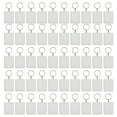 thumbnail image 1 of Rectangular Transparent Photo Frame Keychain Key Ring Chain - 50Pcs, 1 of 5