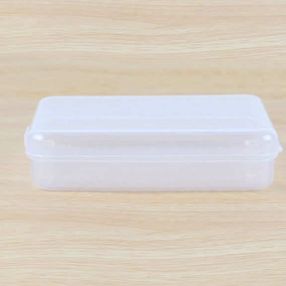 Rectangular Transparent Plastic Box/ Cover Container Experiment Small Flat Teaching Equipment Storage Box