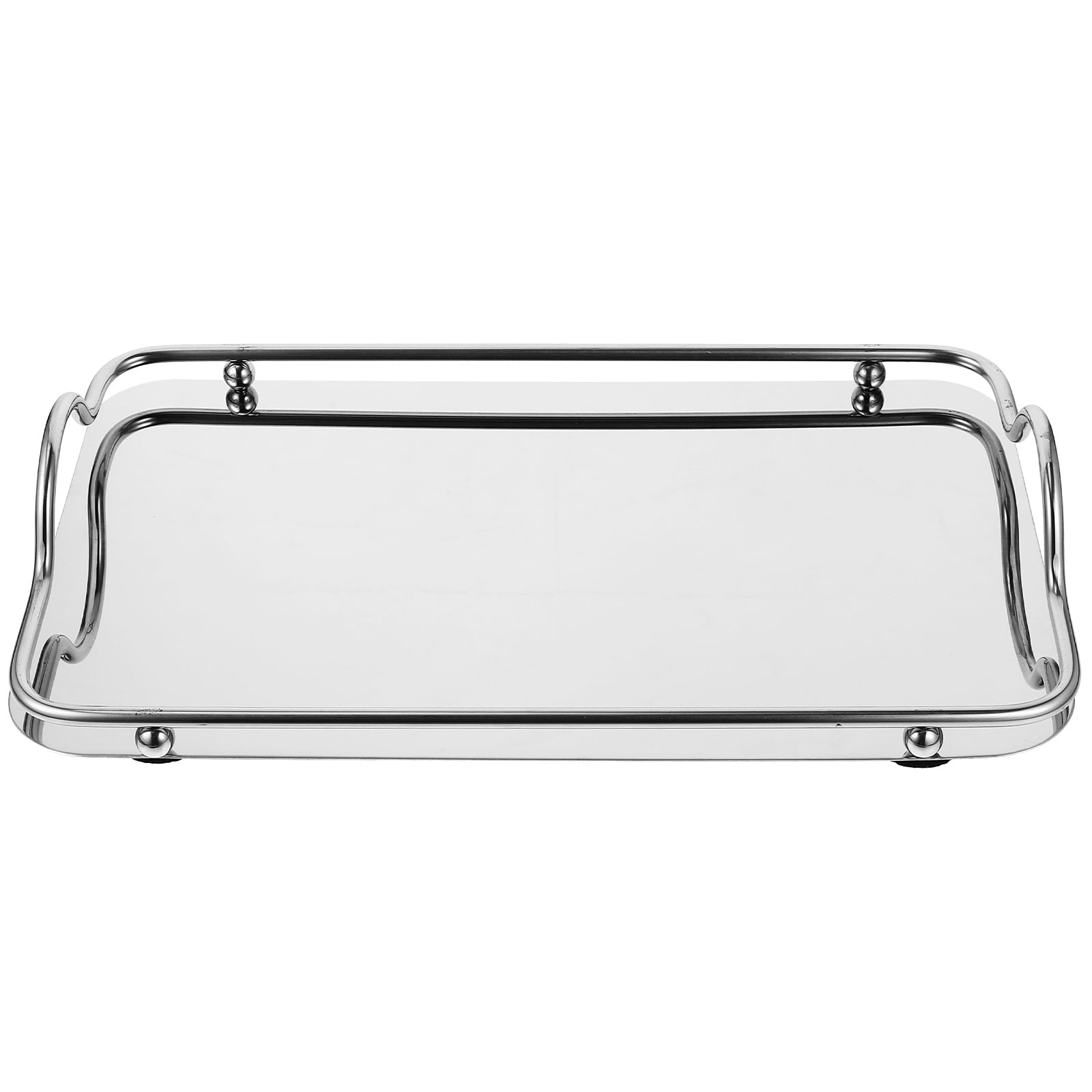 Rectangular Tray Portable Serving Tray Stainless Steel Tray for Coffee