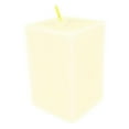 thumbnail image 1 of Rectangular Unscented Pillar Candle, 3-Inch, Ivory, 1 of 1
