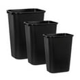 thumbnail image 1 of Rectangular Wastebasket- 13 Qt- 8-.25in.x11-.38in.x12-.2in.- Black, 1 of 1