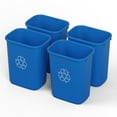 thumbnail image 1 of Rectangular Wastebasket Trash Can | 10 Pack, 1 of 12