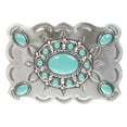 thumbnail image 1 of Rectangular Western Belt Buckle with Turquoise Stone, 1 of 2