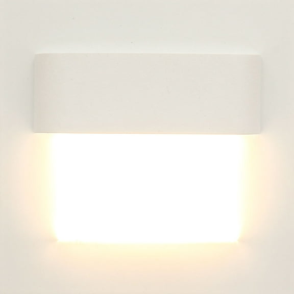 Rectangular White Led Staircase Light -1.2w Energy-Saving Night Light, Ac90-240v Warm White 3000k, Embedded Installation, Aluminum Alloy+Pmma, Suitable For Homes, Hotels, Villas, Cinemas