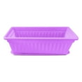 thumbnail image 1 of Rectangular Window Box Planter 17 Inches - Plastic Flower & Vegetable Planters with Saucer - Outdoor Indoor Garden Plant Box for Windowsill, Railing, Patio, Yard - Includes Drainage Holes, 1 of 5