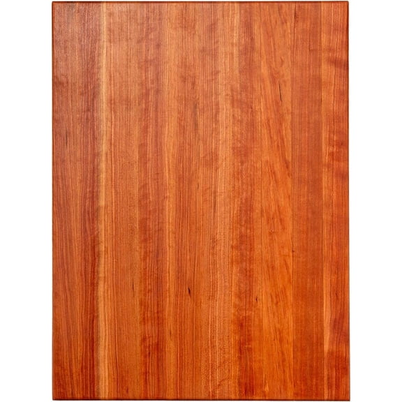 Rectangular Wooden Cherry Cutting Board 24" x 18" 1.5" Thick, Reversible with Edge-Grain Construction & Finger Grips