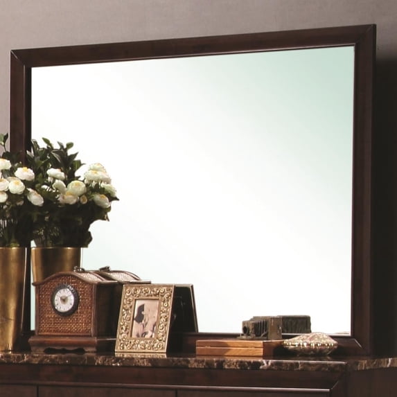 Conner Rectangular Mirror Cappuccino