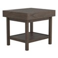 thumbnail image 1 of Rectangular Wooden Top End Table with 1 Hidden Drawer, Taupe Gray, 1 of 1