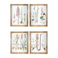 thumbnail image 1 of Rectangular Wooden Wall Art with Orchid Theme, Assortment of 4, White, 1 of 5