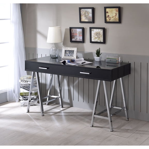 Rectangular Design For Writing Sawhorse Desk