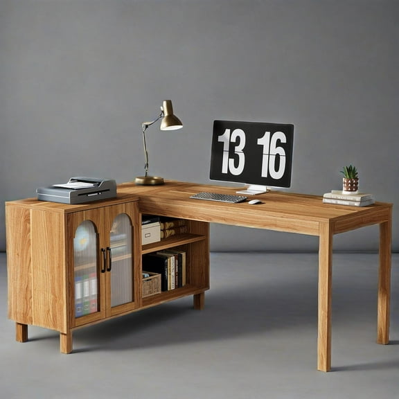 Rectangular desk, reliable, sturdy, scratch-resistant, stable and durable, simple and elegant, easy to clean, easy to install, warm style desk, brown