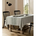 thumbnail image 1 of Rectangular dining table tablecloth waterproof and washable tassel rectangular cotton linen tablecloth wrinkle free dining table cover soft tablecloth 55X 55 inches, 4 seats, 1 of 6
