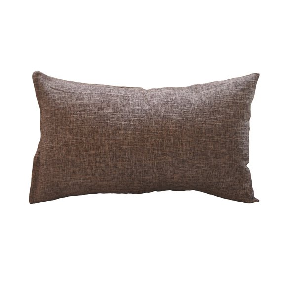 Rectangular linen Solid Colors Pillow Covers (With/Without Inserts) lumbar support pillow