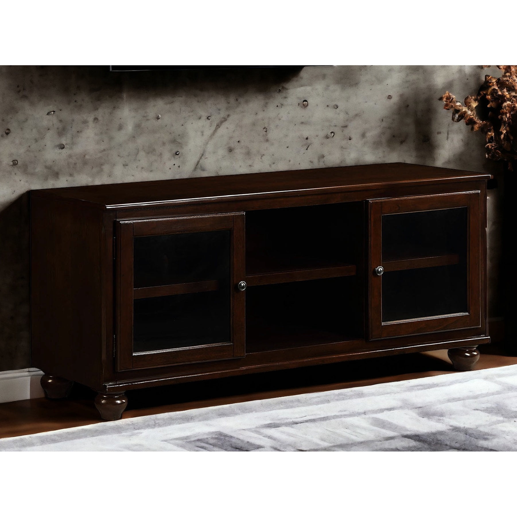 Rectangular shape - For 59 inch screen - Bedroom entertainment - Glass ...