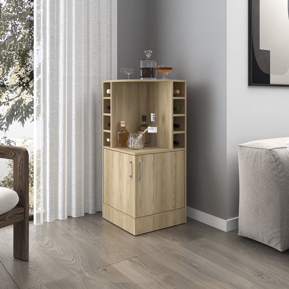Rectangular-shaped Corner Storage | Display Decorative Items on Open Shelves | Add Modern Touch to Primary Living Space
