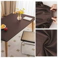 thumbnail image 1 of Rectangular tablecloth, elastic edges, PU leather tablecloth waterproof, dining table mat non-slip, wipeable for garden table, dining table, coffee table, 1 of 6