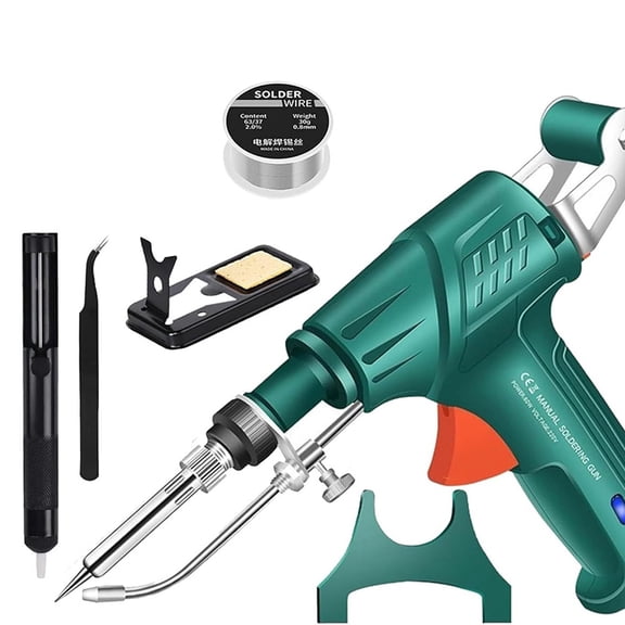 Rectionrae Internally Heated Industrial Welding Tools, Rectionrae Welder Set,Multi-Function Soldering Iron Green,US Plug,1 * Soldering -Set,Green