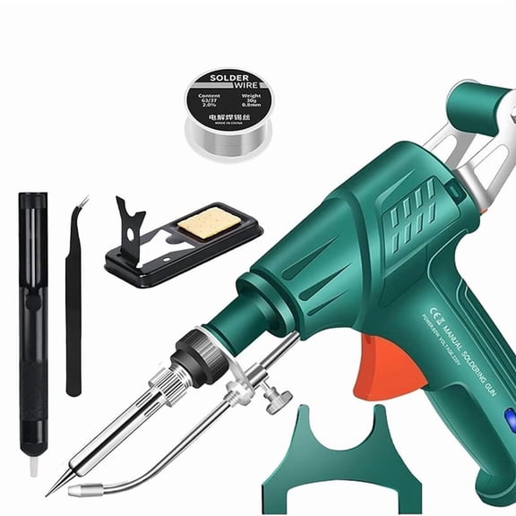 Rectionrae Internally Heated Industrial Welding Tools, Rectionrae Welder Set,Multi-Function Soldering Iron Green,US Plug