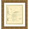thumbnail image 1 of Rector 20x23 Gold Ornate Wood Framed with Double Matting Museum Art Print Titled - Fort Chartres Illinois Landowner - Rector 1809, 1 of 4