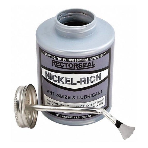RectorSeal 73831, Brush-Top Can Nickel, Silver Gen Purp Anti-Seize Industrial Sealant, 16 oz