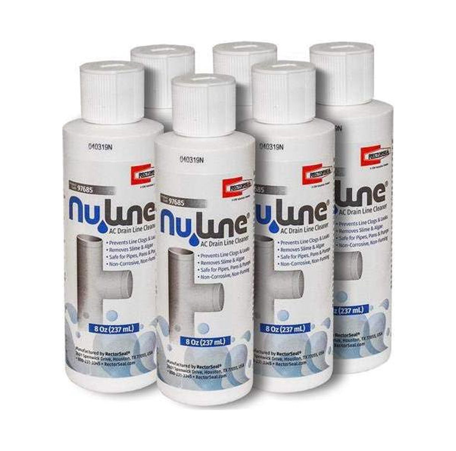Nu Line AC Drain Line Cleaner, Prevents Clogs and Water Damage, 6 Pack ...
