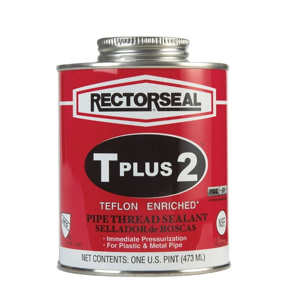 Rectorseal 23431 Pint Brush Top T Plus 2Pipe Thread Sealant