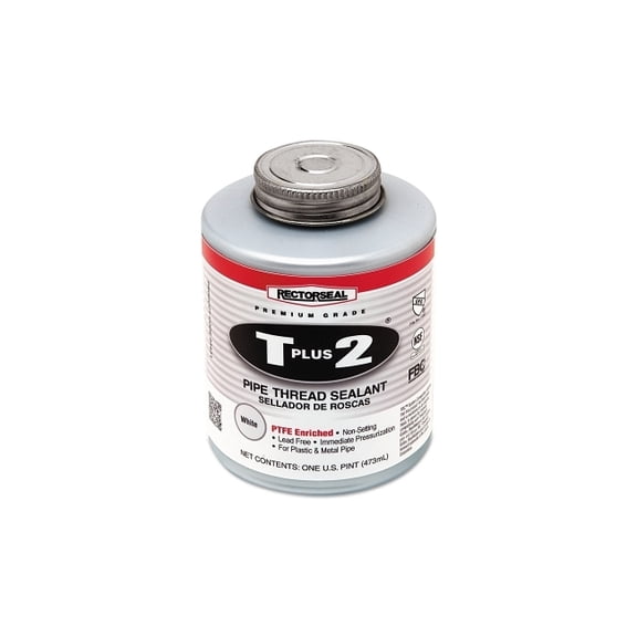 Rectorseal 23431 Pint Brush Top T Plus 2Pipe Thread Sealant