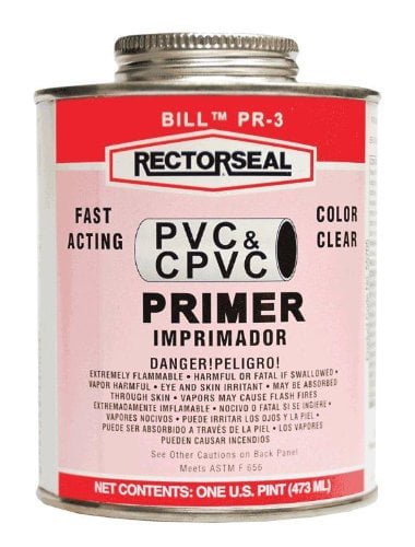 Rectorseal 55707 Pr-3 Big Bill 1 Qt Pvc Primer W/brushtop