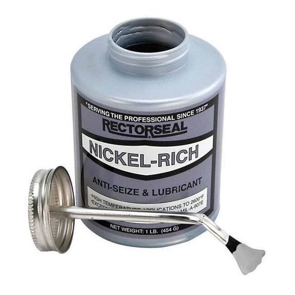 Rectorseal Anti Sieze,Nickel,8 oz,Brush Top Can 73851
