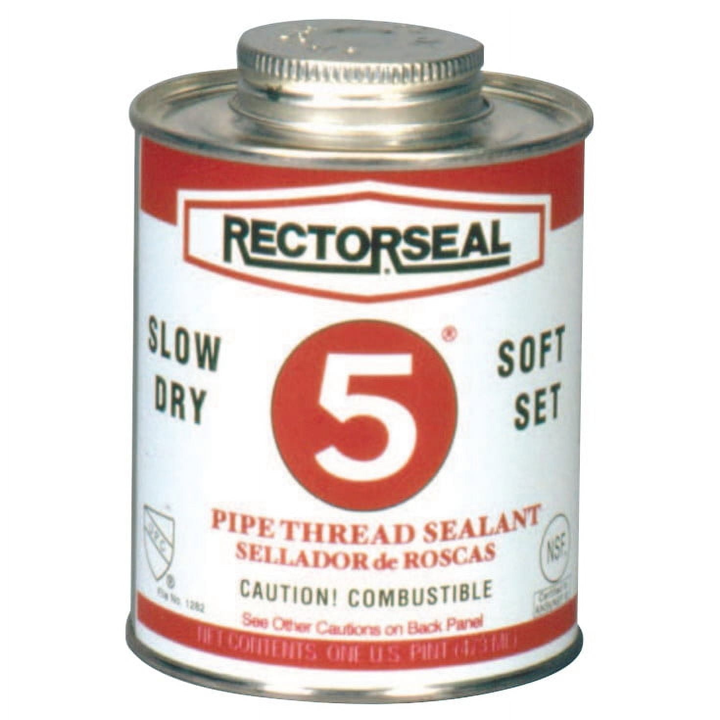 Rectorseal No. 5 Pipe Thread Sealants, 1 Quart Can, Yellow