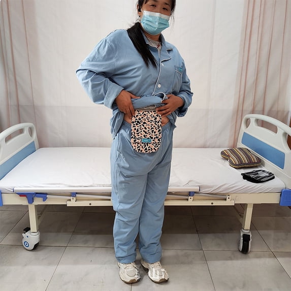 Rectum Ostomy Bag Anorectal Fistula Protection Privacy Fecal Fistula Cover Protection One-Piece Bladder Stoma Portable-stripe-Upgrade