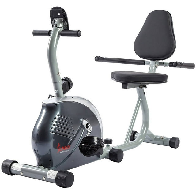 Recumbent Bike w/ LCD Monitor and Pulse Rate Monitoring by Sunny Health & Fitness - SF-RB921