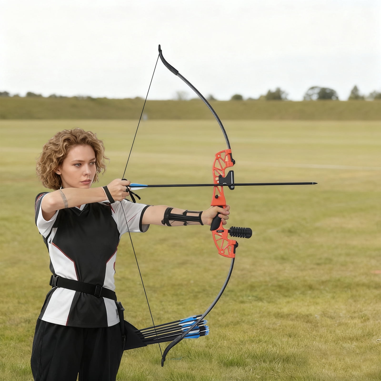 Recurve Bow Set with Arrows Recurve Bow Suitable for Outdoor Target Training