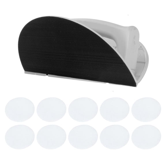 Recyclable ABS Corner Sanding Frame with 10 Auto Adhesive Sandpapers Corner Sanding Tool for Smooth Wall Edge Finishing