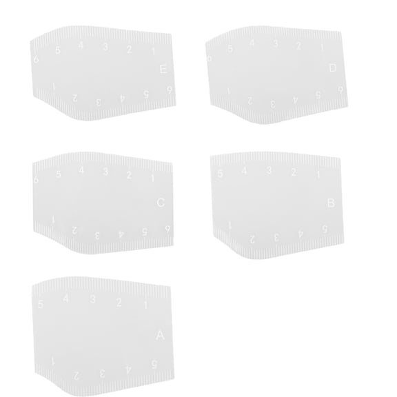 Recyclable Clear Eyebrow Guide Flexible Substance Excellent Balanced Forehead Forming Tool