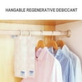 thumbnail image 1 of Recyclable Hanging Wardrobe Dehumidifier Bag | Silica Gel Absorber | Moisture Absorption | Mildew Proof | Regenerative Desiccant | Discoloration Indicator | 2 Pack | 30×12cm | For Closet, Shoe, 1 of 9