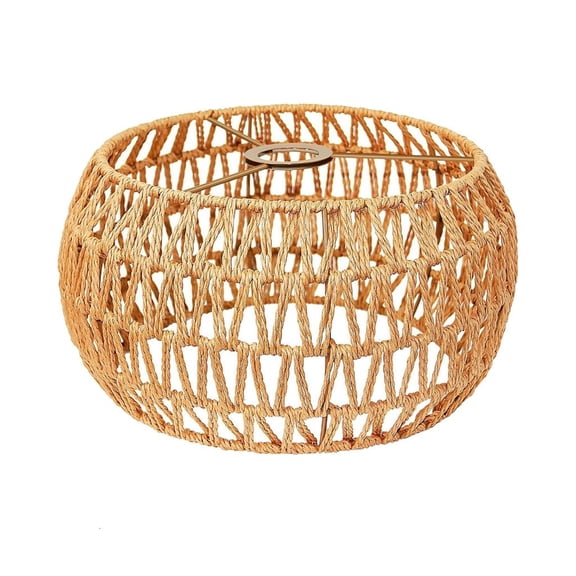 Recyclable Materials Hanging Lamp Covers Offering Ambients Illumination Paper Texture for Dining Areas and Quick Setup