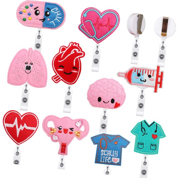 Recyclable Nurse Badges Holders Multifunctional Key Attachment Hospital