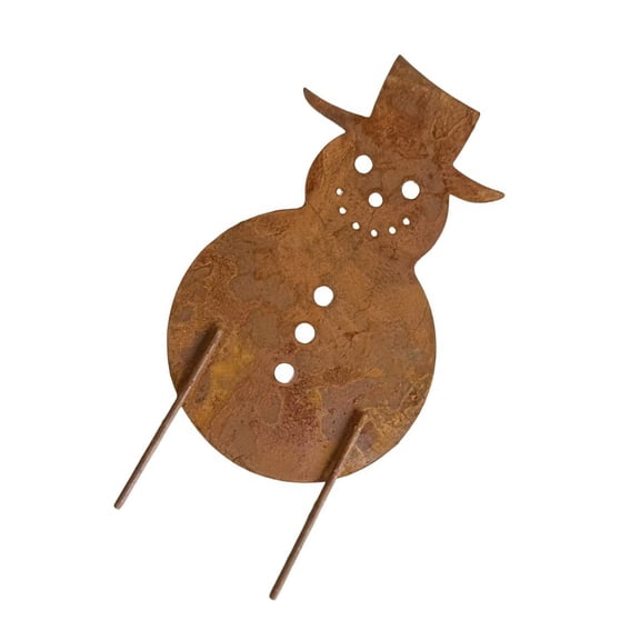 Recyclable Santa Snowman Metal Stakes, Durablity Christmas Landscape Decorations for Winter Garden Yard