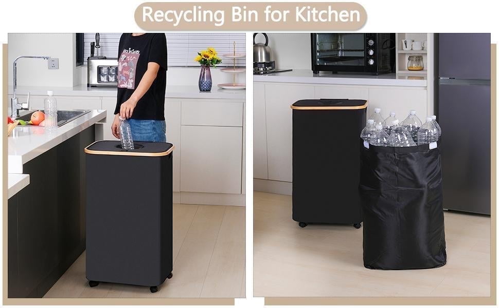 Stackable Recycling Bags For Kitchen Rubbermaid 30-Gallon Indoor