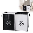 thumbnail image 1 of Recycle Bins for Kitchen, Waste Bag for Kitchen Home Trash Sorting Bins Base Plate Waterproof Baskets Eco-Conscious Polypropylene A Set of 2 (B), 1 of 6